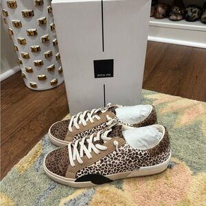 Dolce Vita Animal Print Sneakers. NWT